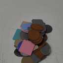 Dunzy 60 Pcs Blank Leatherette Hat Patches Laserable Leatherette Patch Iron on Heat Press with Adhesive Leather Patches for Hats Clothes Repair(Colorful,3 x 2 Inches)