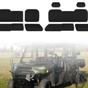 Ranger 1000 Seat Covers with Headrest Covers - Waterproof PU Coatin Compatible with Polaris Ranger Crew XP 1000 2017-2021, Compatible with Ranger Crew 1000 Premium 2020-2025