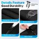 Floor Dog Hammock for Truck with Flip Up Seats, Crossbar Design Seat Cover for Back Seat Crew Cab, F150 Truck Pet Cover Back Seat (Dog Leash Included)