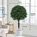 2PCS Faux Boxwood Plants Outdoor Artificial Topiary Ball Trees