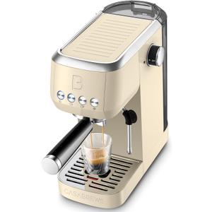CASABREWS 3700 Essential Espresso Machine 20 Bar, Stainless Steel Coffee Maker with Steam Milk Frother, Espresso Coffee Machine Cappuccino Latte Machine with 43.9oz Removable Water Tank, Creamy