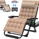 ZENPETIO Oversized Zero Gravity Chair, 33In XXL 500LBS with Cushion