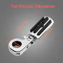 1.25" Highway Footpegs, Adjustable Footrest Mounting P-Clamps Compatible with Harley Sportster Touring Softail Dyna Honda Kawasaki Suzuki Yamaha with 1-1/4" Engine GuardChrome