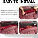 2PCS New Car Seat Gap Filler with 2 Storage Areas,Stylish Car Seat Gap Storage for Stabilizing Phone,Keys Wallet,Universal Car Seat Gap Filler Organizer Interior Accessories (Carbon Black)