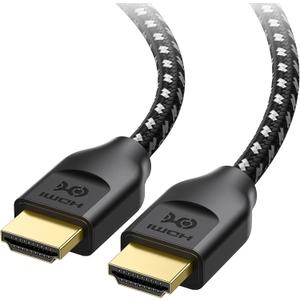 Cable Matters [Ultra High Speed HDMI Certified] Braided 48Gbps 8K HDMI Cable 13.1 ft / 4m with 8K@60Hz, 4K@240Hz and HDR Support for PS5, Xbox Series X/S, Apple TV and More in Black
