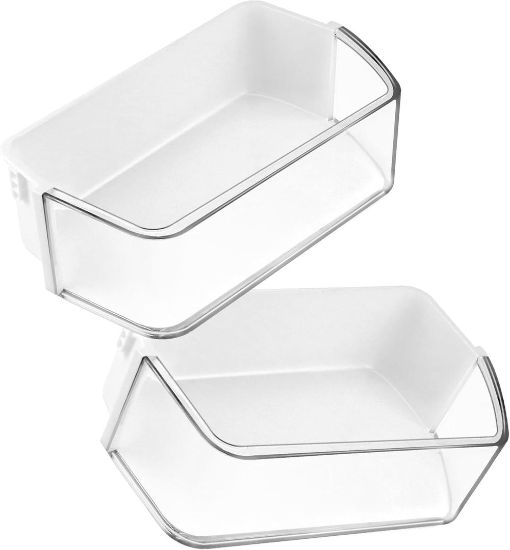 2 PACK DA97-12650A Refrigerator Door Shelf Bin (Right) fit for Sam-sung Refrigerator Parts RF260, RF261, RF263 Replaces DA63-06963 DA63-07104A - BY AMI PARTS