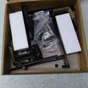 Y&M 4 Pcs Deck Railing Adjustable Planter Box Brackets (6 to 12.5 in), Universal Window Box Brackets, Heavy Duty Iron Flower Box Wall Mounting Hooks for Balcony, Fences, Patio, and Garden - Black