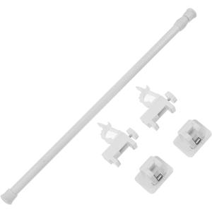 Telescopic Curtain Rod No Drill Cloth Rail for Home Use Self-adhesive Multi-purpose Tension Pole for Bathrooms Closets and Balconies