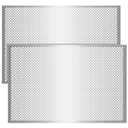 Gisafai 2 Pcs Cloverleaf Aluminum Sheet 2 Feet by 3 Feet Perforated Metal Sheets 0.02 Inch Thick Metal Mesh Aluminum Sheet Decorative for Indoor Outdoor (Silver)