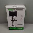 Professional Studio Recording Microphone Isolation Shield, Pop Filter,High density absorbent foam is used to filter vocal. Suitable for Blue Yeti and other condenser microphones (AO-504 With Stand)