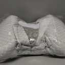 MABOZOO Neck Pillows for Recliners with Pocket,Headrest Cushion for Neck Pain Relief and Cervical Support,Recliner Head Pillow for Side Sleeping at Home, Office or Traveling (Grey & White)