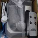 2025 Upgraded Bubble Machine with Remote Control, Automatic Rotation & RGB Lights, 1800mAh Rechargeable Battery, Type-C Charge, Bubble Maker for Kids, Weddings, Birthday Parties, Outdoor Activities