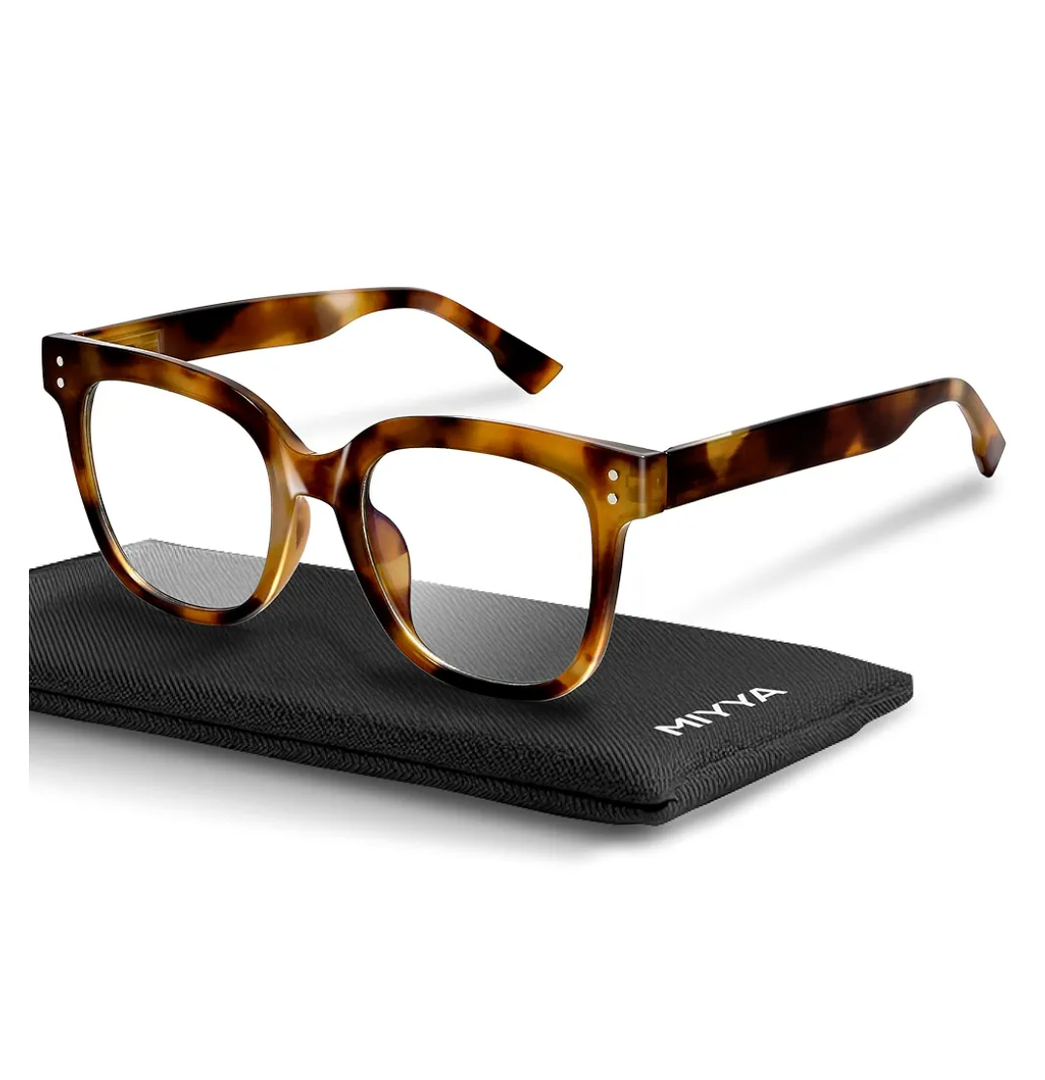 miyya Oversized Blue Light Glasses For Woman, Fashion Computer Screen Glasses, Non Prescription Eyeglasses For Women