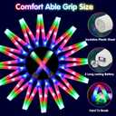 217 PCS Glow Sticks Bulk Party Pack, Foam Glow Sticks, Glow In The Dark Party Supplies, Foam Light up Sticks with 3 Modes Colorful Flashing, Foam Glow Sticks Bulk for Wedding, Party, Birthday, Raves