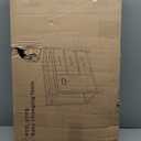 Baby Changing Table, Wooden Diaper Changing Table, Infant Diaper Changing Station Dresser with Laundry Hamper, 3 Drawer Basket and Changing Pad (Brown)