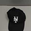 47 Brand MLB Black White Primary Logo Clean Up Adjustable Baseball Cap Hat, Adult One Size Fits All