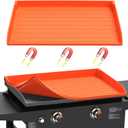 Silicone Griddle Mat Cover for Blackstone - 28 Inch Full-Edge Coverage Magnetic Silicone Grill Cover, Heavy Duty Food Grade Griddle Protective Mat, Keep Your Grill Clean and Rust-Free
