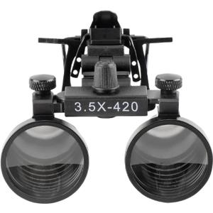 EustomA 2.5X/3.5X Binocular Loupes Glasses Magnifier Clip on Style DY-101 (3.5X)