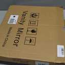 FENNIO Vanity Mirror with Lights 14"12" Makeup Mirror with Lights,Lighted Vanity Mirror Tabletop,Smart Touch with 3-Color Lighting,Dimmable,for Vanity Desk Tabletop (White)