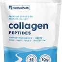 NativePath Collagen Peptides Protein - Hydrolyzed Type 1 & 3 Collagen Powder for Skin, Hair, Nails - 15.9 oz (45 Servings)