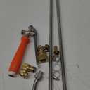 Pump Sprayer Extension Wand Replacement - 44 Inch All Metal Parts Suitable for 1/2" 1/4" & 3/8" Brass Hose Quick Connector, Manually Adjustable Spray Range