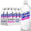Propel Electrolyte Enhanced Water Sports Drink, Berry Flavored Water, Zero Calorie & Zero Sugar Hydration with Electrolytes and Vitamins C & E, 16.9 fl oz Water Bottles (12 Pack) (EXP 08/18/25)