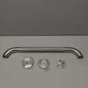Satin Brushed Nickel Shower Grab Bars 20 Inch w/Anti-Slip knurled Grip, iMomwee Stainless Steel Wall Mount Bathroom Safety Balance Handrail, Handicap Elderly Senior Assist Textured Grab Bar Handle