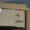 MESHA 10x5x13 Inch Brown Paper Grocery Bags with Handle, Large Kraft Shopping Paper Gift Bags Bulk, Gift Bag Retail Recycled Birthday Wedding Party Favors 100 Pack (Made In USA)