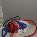 Official Tournament Sized Volleyball Net in| Outdoor with 2 Aircraft Steel Cables Top and Bottom, Four Stitched Border, Heavy Duty Pro Regulation Volleyball Nets for Backyard Schoolyard Beach