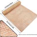 24" Width Cane Webbing 3.3Feet, Natural Rattan Webbing for Caning Projects, Woven Open Mesh Cane for Furniture, Chair, Cabinet, Ceiling, Basket