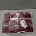 Velvet Christmas Balls, 12PCS Flocked Decoration Balls Ornaments Sets, Bulk Flocked Christmas Tree Ball Ornaments(2.2In) (Red)