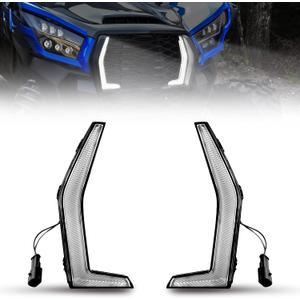 LED Accent Fang Lights for Kawasaki Teryx KRX KRX 4 1000 2020-2025 Accessories, Bright and Durable Front Grille Daytime Running Lights Lamps(2 PCS)