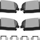 SCITOO Juego de pastillas de freno de cermica delanteras D1056 para Chrysler 300 2005-2019, Dodge Challenger 2009-2019, Dodge Charger 2006-2019, Dodge Magnum 2005-2008