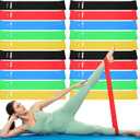 20 Pcs Resistance Bands for Women Men 10-50 Lbs 5 Different Resistance Levels Loop Exercise Bands for Leg Working Gym