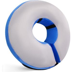 Protective Inflatable Recovery Collar, Soft Blow-up Dog Cone Collar, Pet Donut Cone Collar, Comfy Elizabethan Collar After Surgery for Large Dog to Prevent from Biting & Scratching