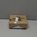 Privacy Wave Style Gold Door Handles (No Key) Interior for Bathroom and Interior Closet, Brushed Gold Door Lock with Reversible Lever, Satin Brass,1 Pack