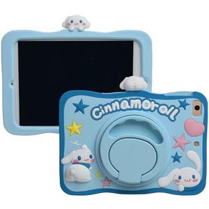 Cartoon Case for iPad 10.2"，MONEHOYSY Cute Soft Silicone Kickstand [Drop Proof,Shock Proof,Anti Slip] Back Stand Cover Case for Kids Children Teens Girls Boys (for Cinnamo)