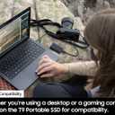 Samsung T9 Portable SSD 1TB, USB 3.2 Gen 2x2 External Solid State Drive, Seq. Read Speeds Up to 2,000MB/s for Gaming, Students and Professionals, MU-PG1T0B/AM, Black