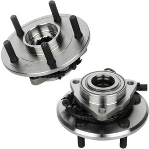 Wheel Hub Assembly SCITOO 2pcs Wheel Bearings Fits 2013-2017 Ram 1500 Front Hub Bearing With 5 Lugs HA590515 515151