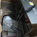 Winco Commercial-Grade Electric Countertop Deep Fryer, Dual Well,Silver