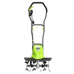 BUCOTOD 18-Inch 13.5 Amp Tiller/Cultivator with 6 Steel Tines, 3-Adjustable Wheels, Foldable Handle, 8'' Tilling Depth Electric Corded Tillers, Electric Garden Rototiller for Garden Lawn Soil Digging