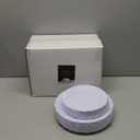 U-QE 100 Pieces White Plastic Plates - White Disposable Plates - Premium Hard Plastic Disposable Plates for Wedding and Party Use Including 50 Dinner Plates 10 '' & 50 Dessert Plates 7.5 ''