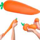 Toymendous Squishy Carrot Jumbo 11.5 Inch Squishy Vegetable | Giant Stress Relief Toy | Fidget Sensory Food Fun for Kids, Teens & Adults