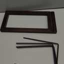 Vinyl Record Storage Holder with 4 Metal Dividers, Solid Wood Record Stand for 75 LPs, Built-in Now Playing Display, Sleek Vinyl Rack & Album Organizer for Desktop, Walnut Finish