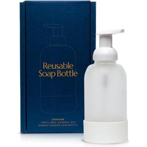 Cleanomic Reusable Soap Bottle - Dish Soap Dispenser, Soap Dispenser for Kitchen Sink, Hand Soap Dispenser, Kitchen Soap Dispenser, Bathroom Soap Dispenser, Soap Dispenser Bathroom Countertop, Clear