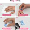 6 Pack Cord Holder Organizer, [1-Handed-Operation] Magnetic Cable Clips, Phone Cord Clips Holder with 2 Extra Reusable Strong Adhesive for Nightstand Desk Car Workspace Office Accessories, Colored