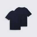 Basic T-shirts in a 2-pack Black/Blue, 2 Pack, Size Large