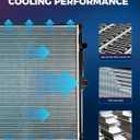 KAX CU13213 Engine Radiator Replacement, Compatible with 2008-2012 C300, 2010-2012 GLK350, 2008-2012 C350, 2012-2015 SLK250 1.8T