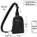 INICAT RFID Blocking Sling Bag, Anti Theft Crossbody Bag for Women, Travel Fanny Pack Style Purse, Vegan Leather