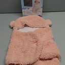 Baby Swaddle Blanket Boys Girls Cute Bear Plush Essential Receiving Blanket Ultra-Soft Newborn Registry Sleeping Wraps for Infant 0-6 Months - Pink